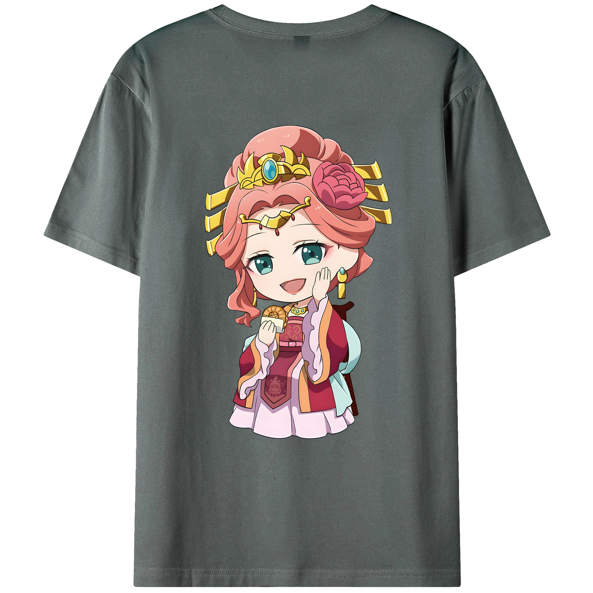 （画像用） 薬屋のひとりごと The Apothecary Diaries 綿100％ メンズ半袖Tシャツ（バックプリント） 通気性